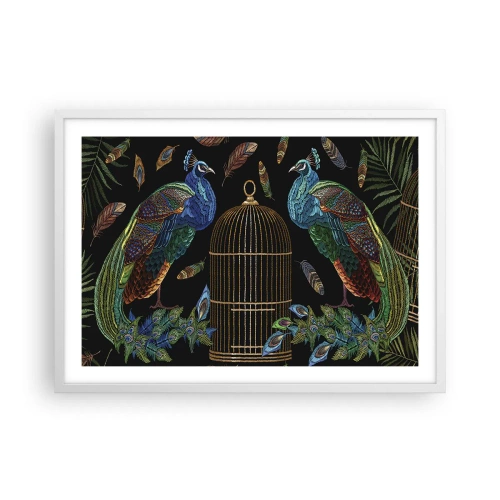 Plagát v bielom ráme - V kráľovskom rúchu - 70x50 cm