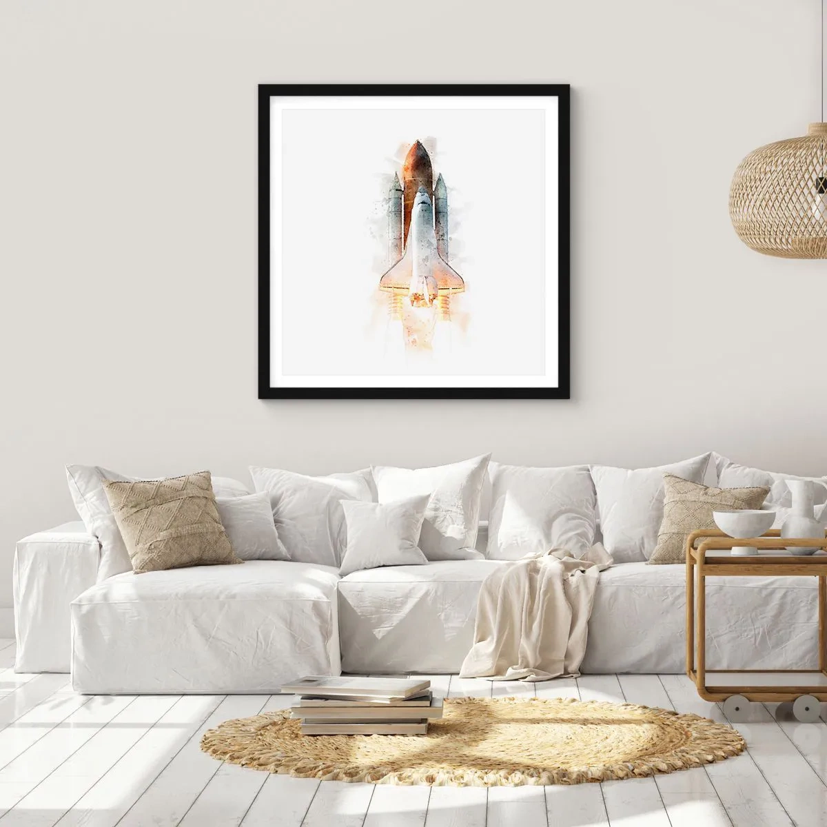 Plagát v čiernom ráme - Prieskumníci do toho - 40x40 cm