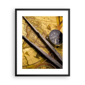 Plagát v čiernom ráme - Kde sú tie poklady? - 40x50 cm