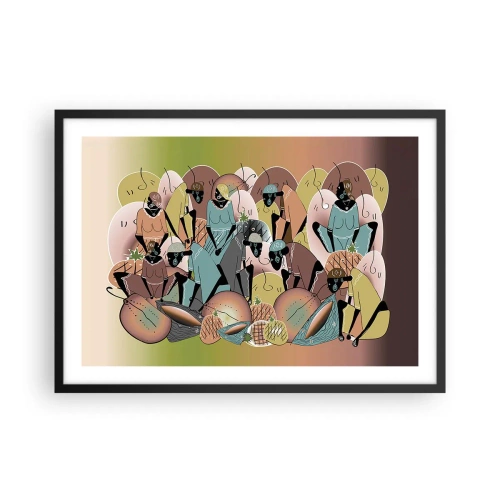 Plagát v čiernom ráme - Blíži sa veľký sviatok - 70x50 cm