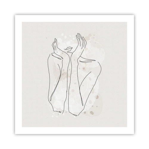 Plagát - Zasnený okamih - 60x60 cm