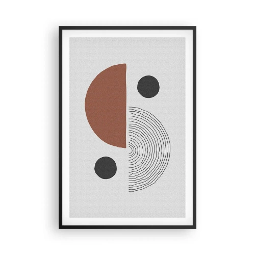 Plagát v čiernom ráme - Dokonalosť kruhu - 61x91 cm