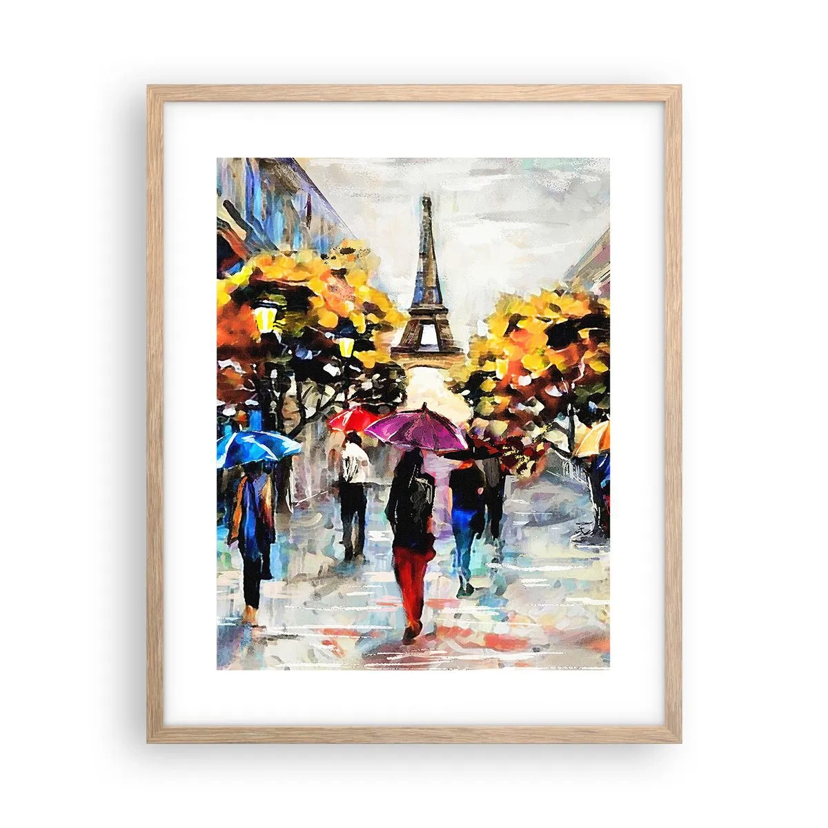 Plagát v ráme zo svetlého duba - Na jeseň obzvlášť krásny - 40x50 cm