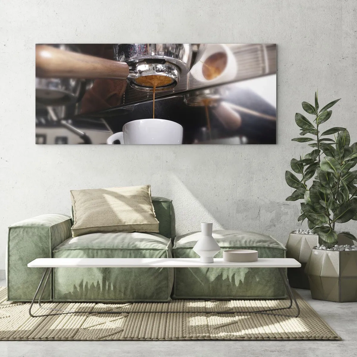 Obraz na skle - Dobrá chvíľa dňa - 100x40 cm
