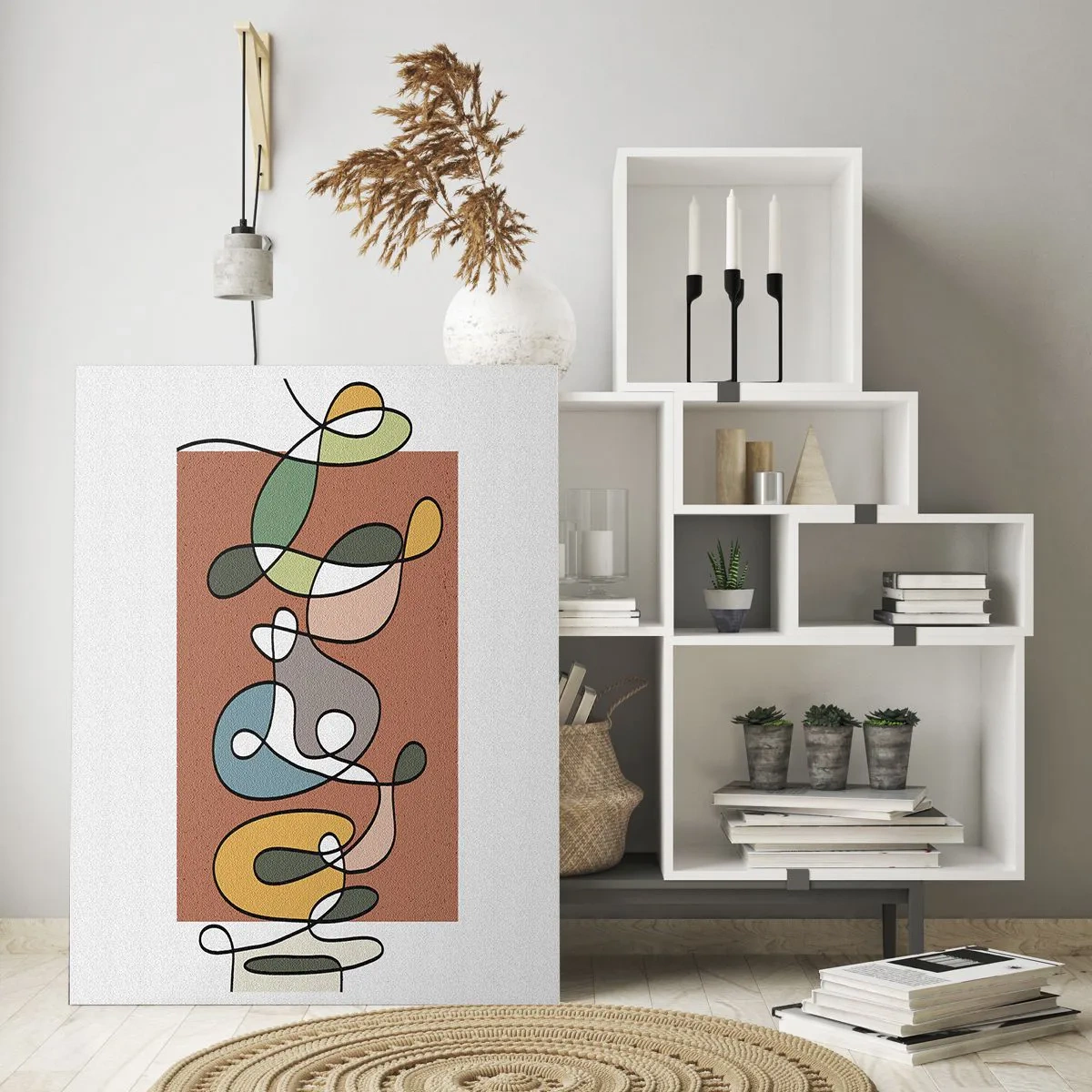 Obraz na skle - Abstrakcia: farebné vyvádzanie - 80x120 cm