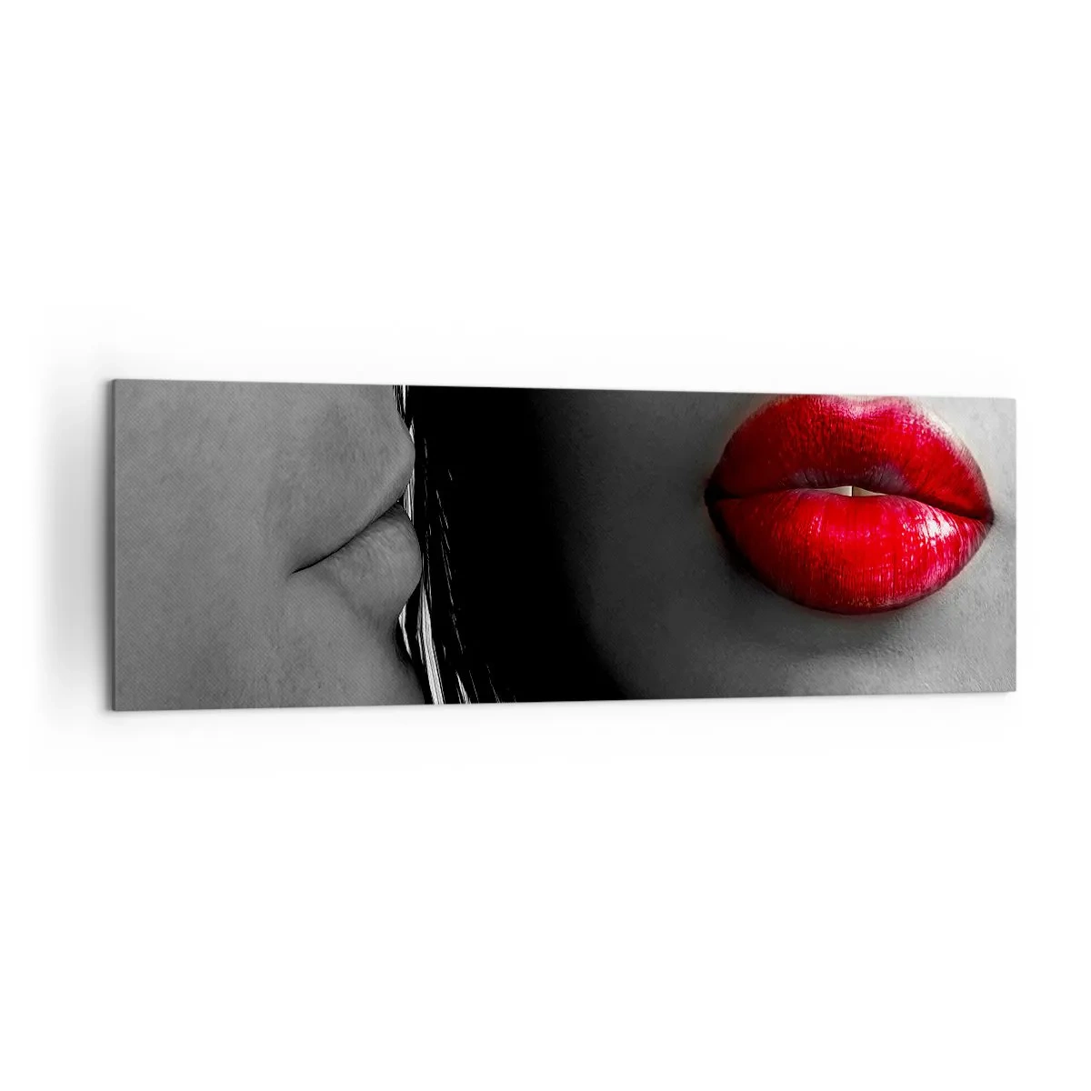 Obraz na plátne - Tvár pri tvári  - 160x50 cm