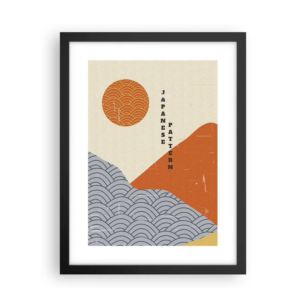 Plagát v čiernom ráme - V japonskom duchu - 30x40 cm