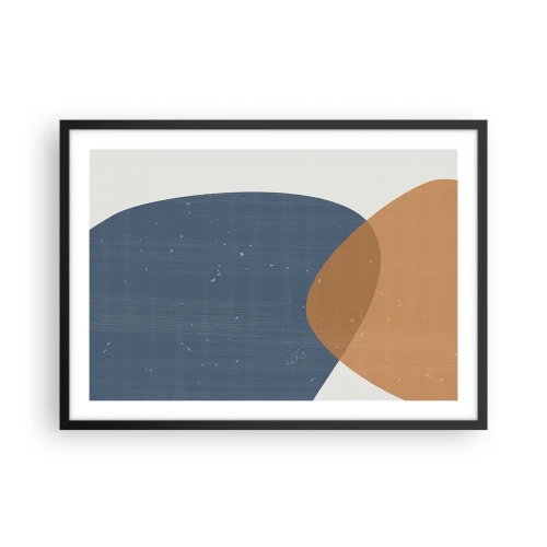Plagát v čiernom ráme - Ovály a vplyvy - 70x50 cm