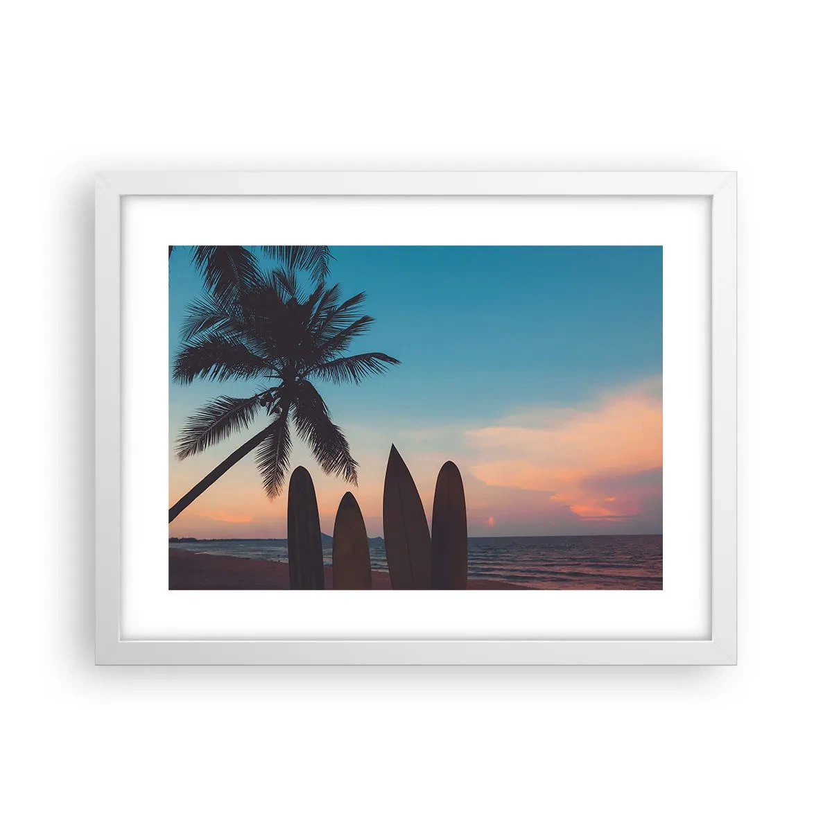 Plagát v bielom ráme - Zajtra bude tiež zábava - 40x30 cm