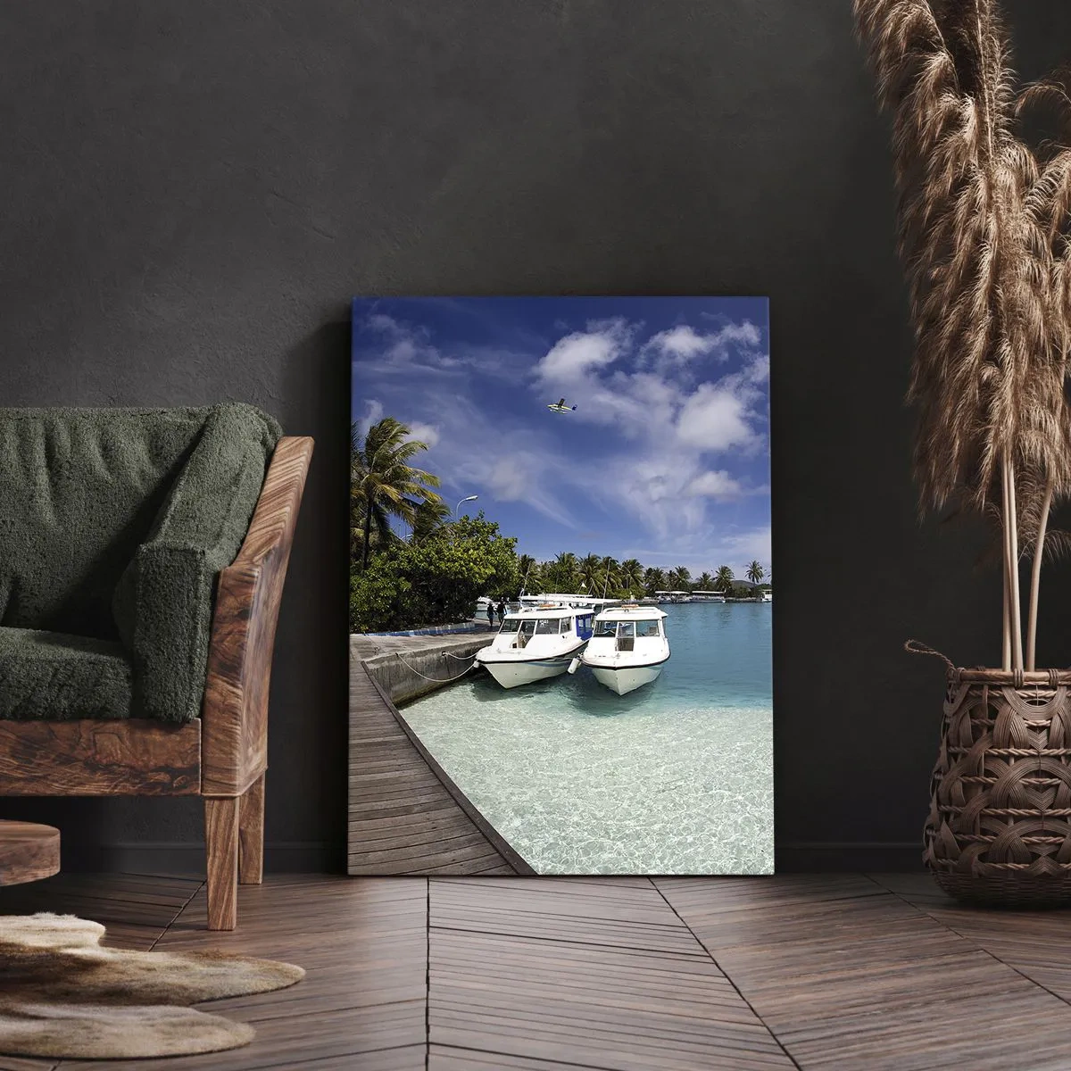 Obraz na plátne - A predsa raj existuje - 65x120 cm