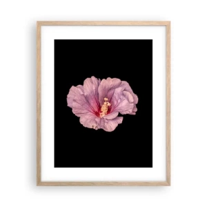 Plagát v ráme zo svetlého duba - Priamo do srdca - 40x50 cm