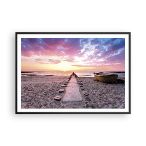 Plagát v čiernom ráme - Okamih hlbokého zážitku - 100x70 cm
