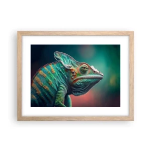 Plagát v ráme zo svetlého duba - Vidíš ma? To nie je dobre… - 40x30 cm