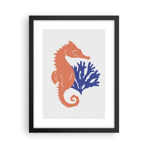 Plagát v čiernom ráme - Na podvodnej lúke - 30x40 cm