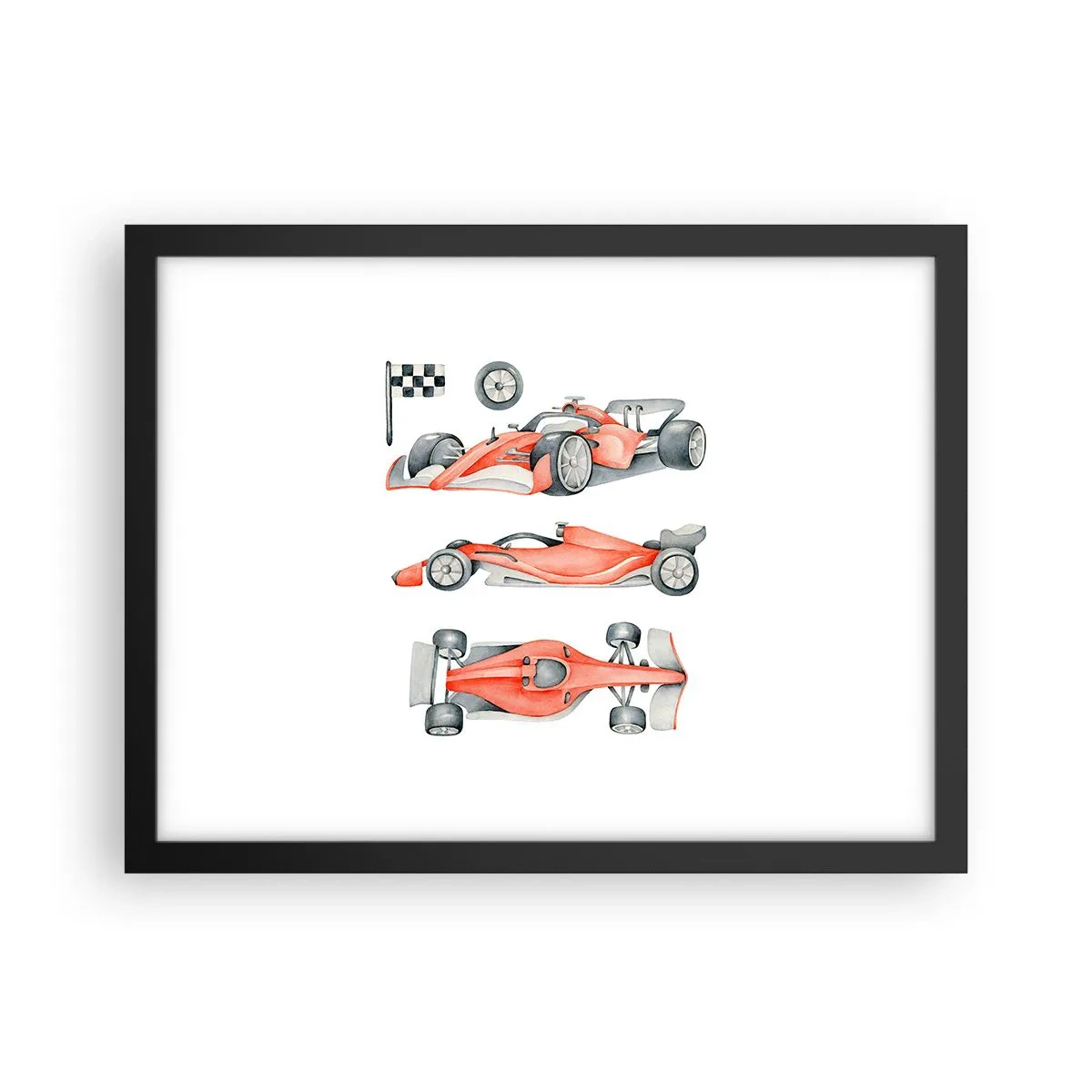 Plagát v čiernom ráme - Dobehnúť sen - 40x30 cm