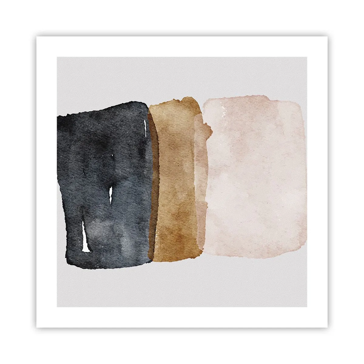 Plagát - Kompozícia zemitých farieb - 50x50 cm