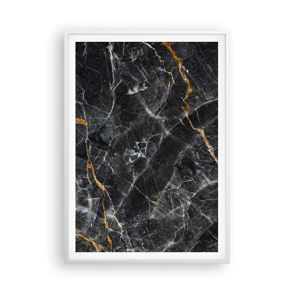 Plagát v bielom ráme - Vnútorný život kameňa - 70x100 cm