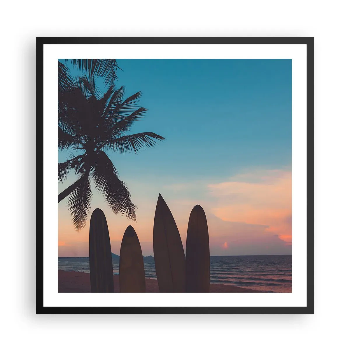 Plagát v čiernom ráme - Zajtra bude tiež zábava - 60x60 cm