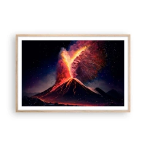 Plagát v ráme zo svetlého duba - Krása a hrôza - 91x61 cm