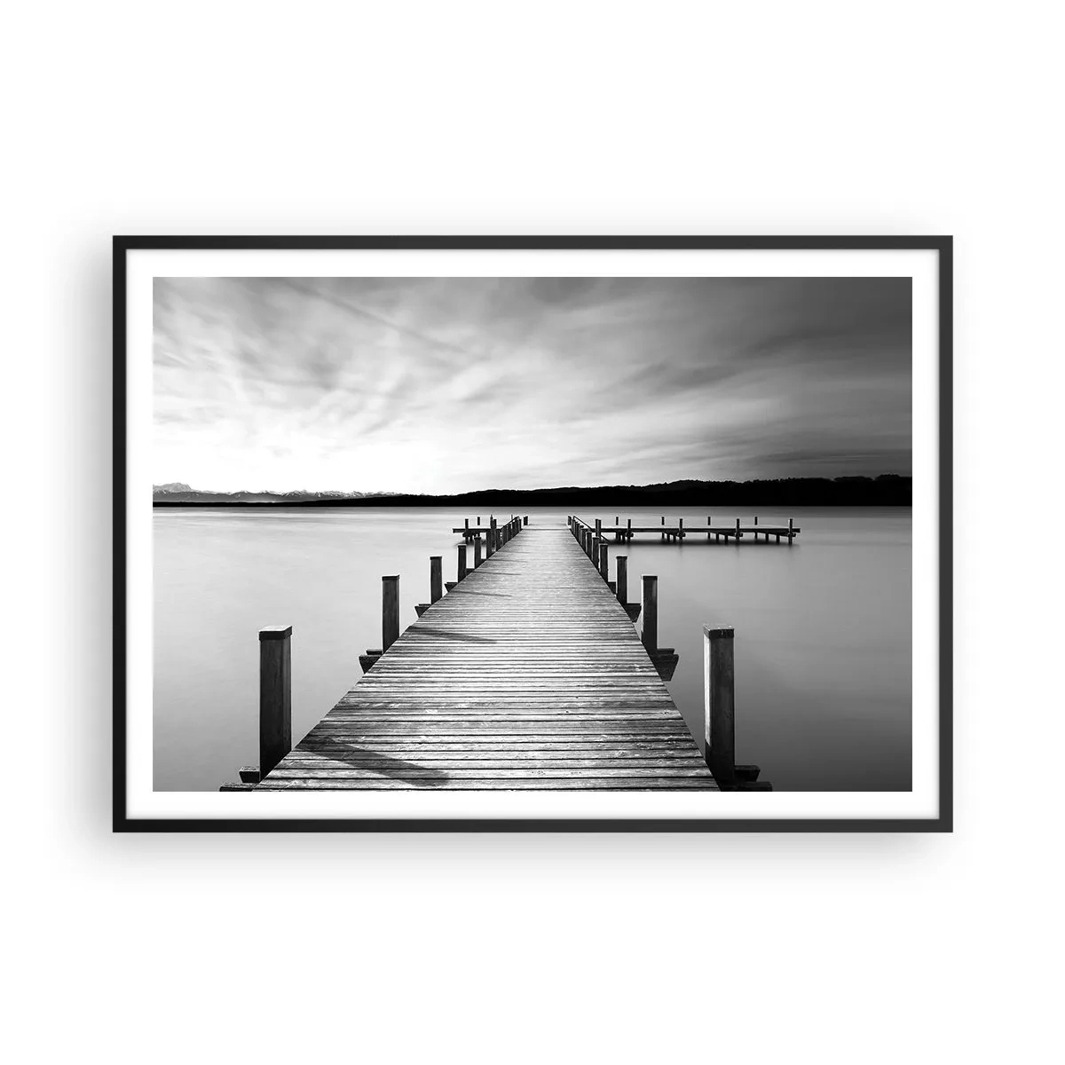 Plagát v čiernom ráme - Pri napájadle – pokoji - 100x70 cm