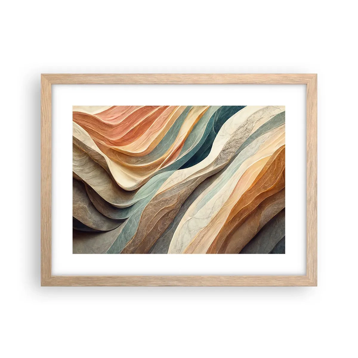 Plagát v ráme zo svetlého duba - Okamih pred zmenou - 40x30 cm