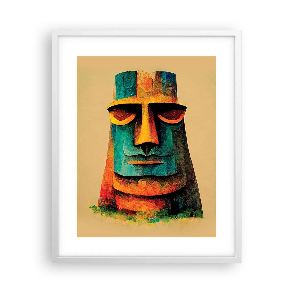 Plagát v bielom ráme - Sošný, ale sympatický - 40x50 cm