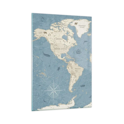 Obraz na skle - Svet na dosah ruky - 80x120 cm