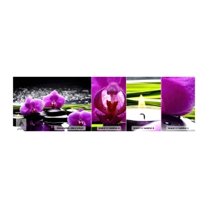 Vzorka samolepiacej fototapety Deluxe Sticker - Utopiť v tichu a pokoji - Kvety, Orchidea, Orchidea - 100x30 cm