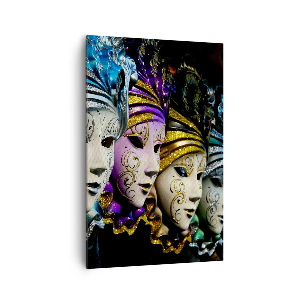 Obraz na plátne - Tajomstvo v zlatej a v striebornej - 80x120 cm