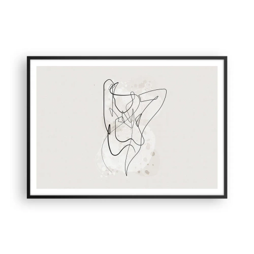 Plagát v čiernom ráme - Umenie zvádzania - 100x70 cm