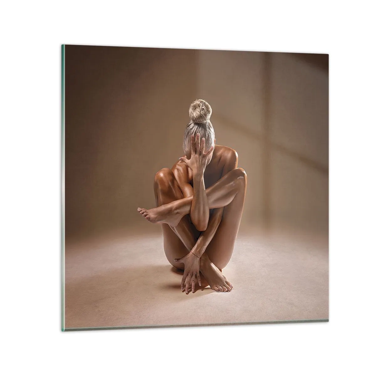 Obraz na skle - Jednota tela a ducha - 50x50 cm