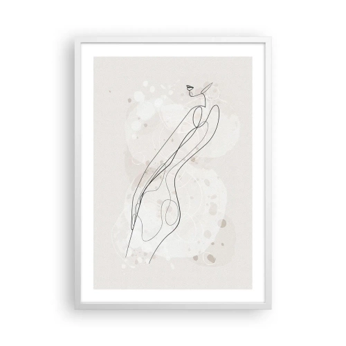 Plagát v bielom ráme - Zablúdiť pohľadom - 50x70 cm