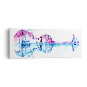 Obraz na plátne - Prinesiem vám dažďové piesne - 140x50 cm