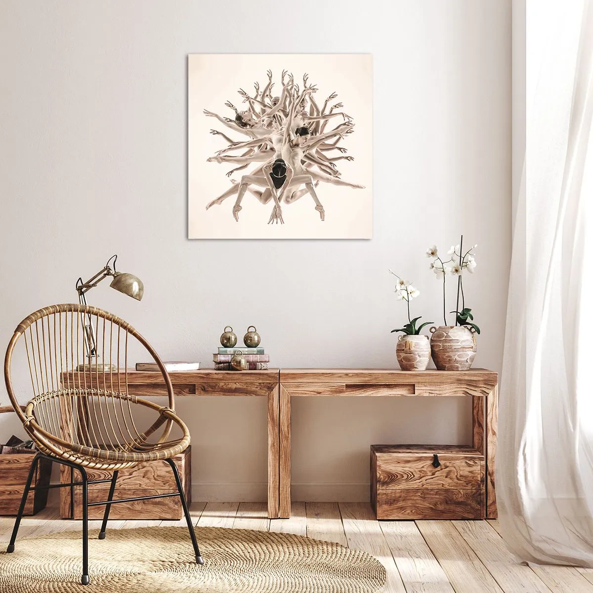 Obraz na plátne - Rozkvet v tanci - 70x70 cm