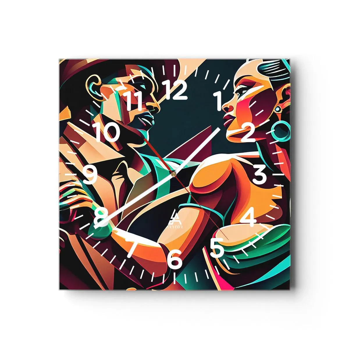 Nástenné hodiny - V rytme srdca - 30x30 cm