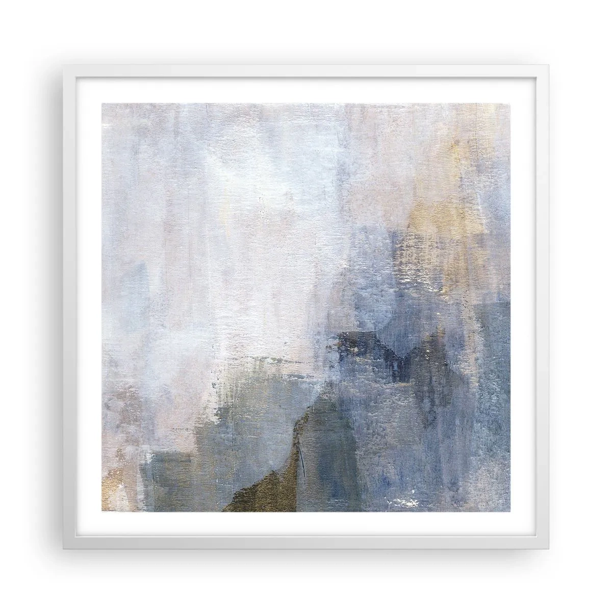 Plagát v bielom ráme - Tóny a akordy farieb - 60x60 cm