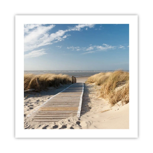 Plagát - Za dunou, v šumení trávy - 50x50 cm