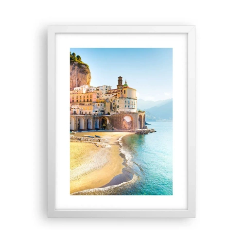 Plagát v bielom ráme - Výnimočné mesto - 30x40 cm