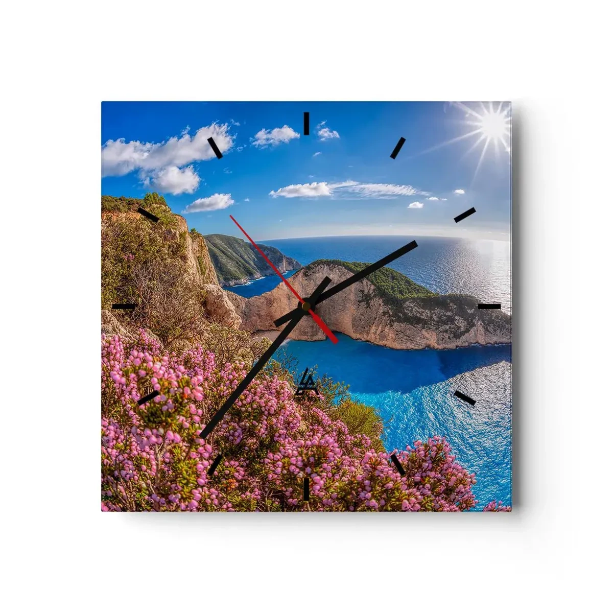 Nástenné hodiny - Moje veľké grécke prázdniny - 40x40 cm