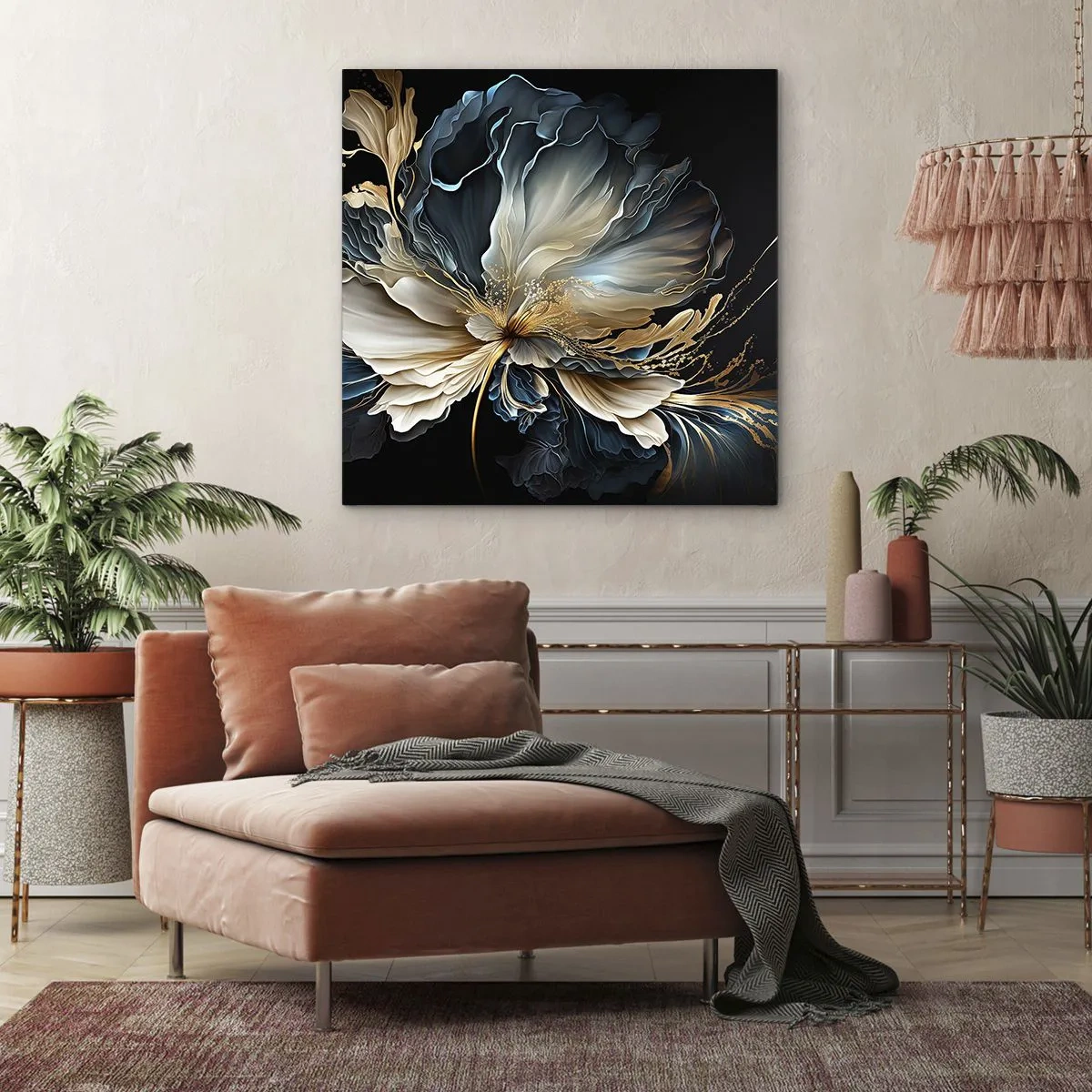 Obraz na plátne - Rozprávkový kvet papradia - 40x40 cm