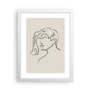 Plagát v bielom ráme - A bola jednota - 30x40 cm