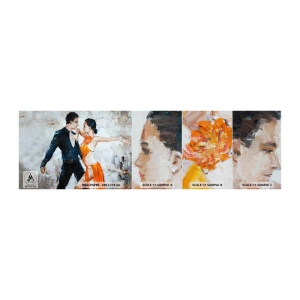 Vzorka fototapety Premium Canvas - Dirty dancing - Abstrakcia, Tancujte, Tango - 100x30 cm