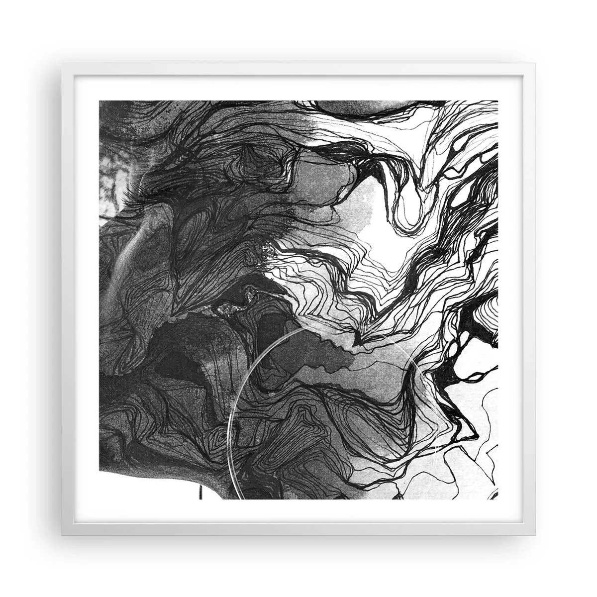 Plagát v bielom ráme - Zapletená v snoch - 60x60 cm