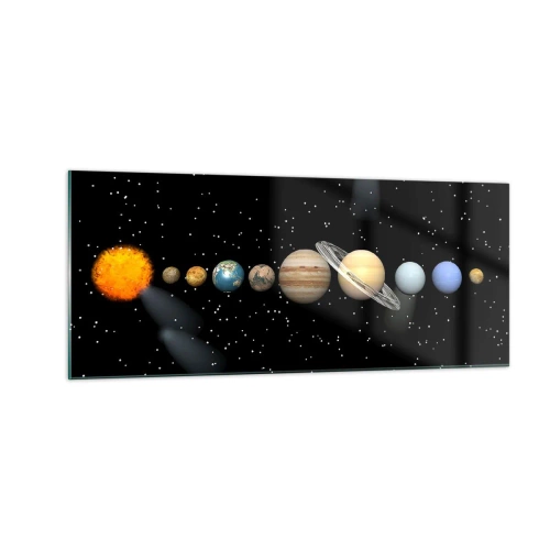 Obraz na skle - A planéty šalejú, šalejú… - 100x40 cm