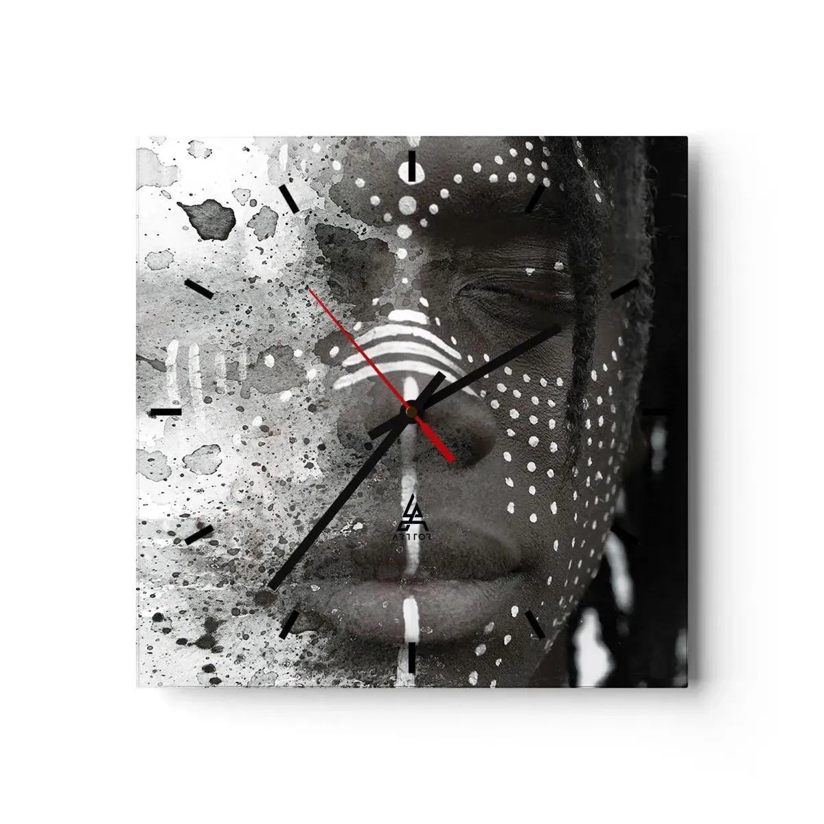 Nástenné hodiny - Objav pôvodného ducha - 40x40 cm