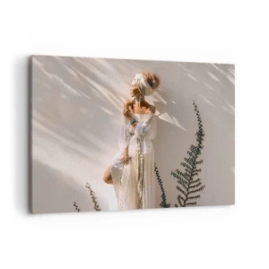 Obraz na plátne - Slnko a dievča - 120x80 cm