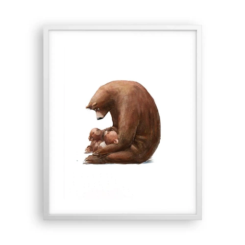 Plagát v bielom ráme - Sladké sny, deti - 40x50 cm