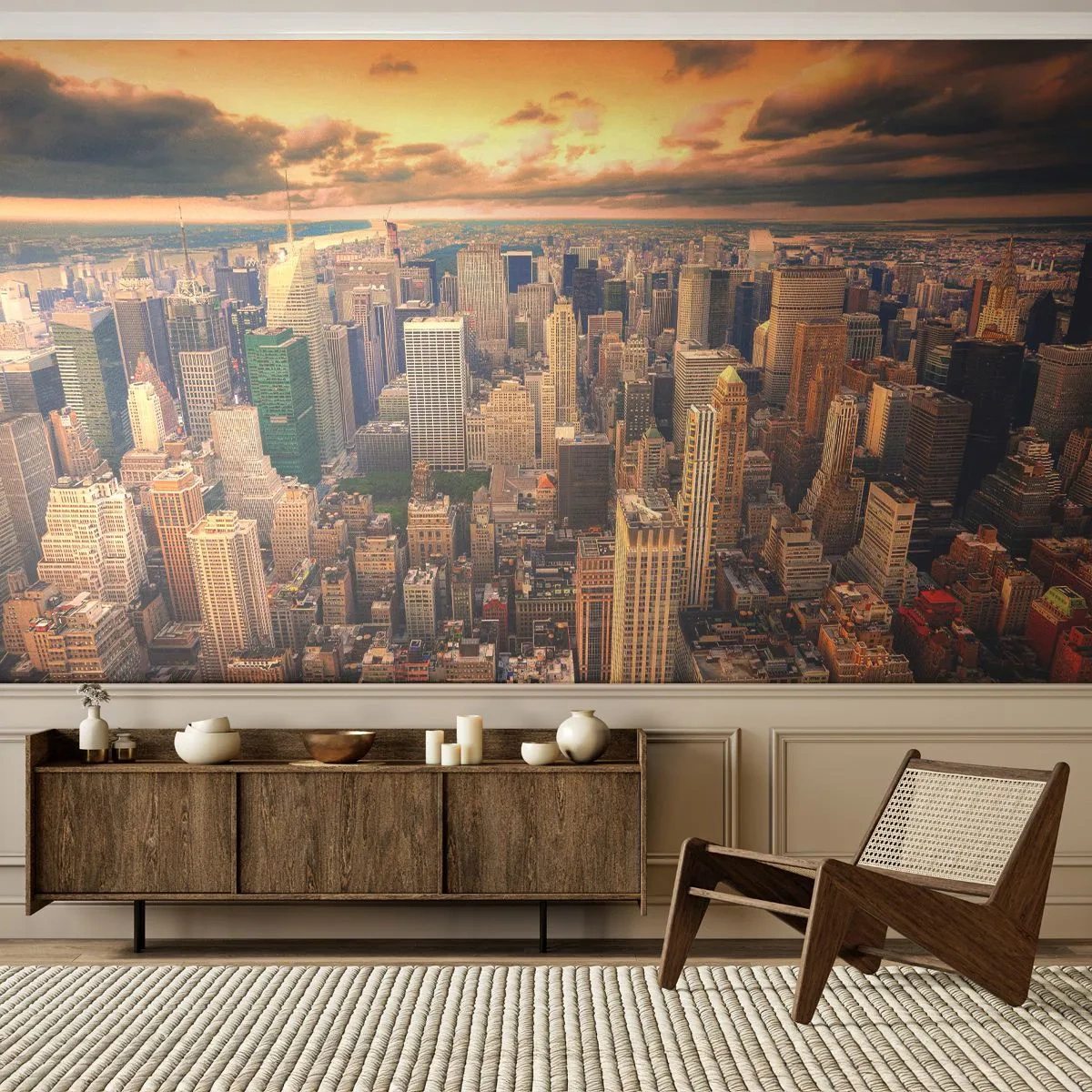 Fototapeta Standard Eco - Pozlátené Metropolis - Mesto, New York, Architektúra - 250x175 cm