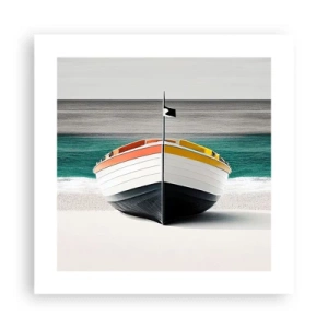 Plagát - Na správnom mieste - 40x40 cm