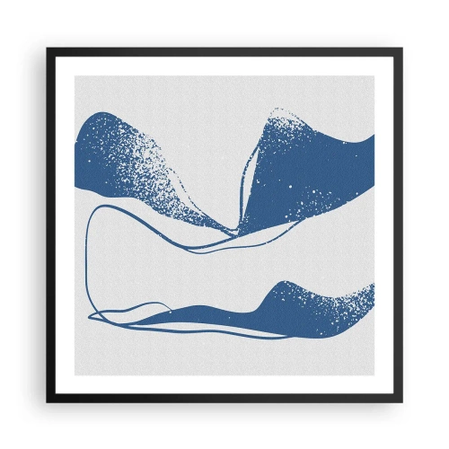 Plagát v čiernom ráme - Okrídlená abstrakcia - 60x60 cm